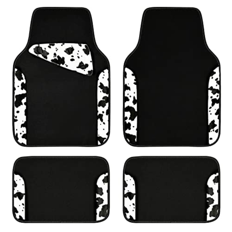 Cow Mat Rubber - Waterproof Universal Fit Car Floor Mats,