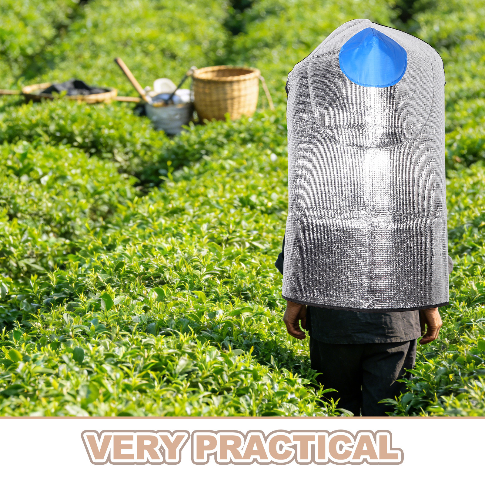 Waterproof Conical Hat Cape fo – Agriculture Farming Working recenzja i cena