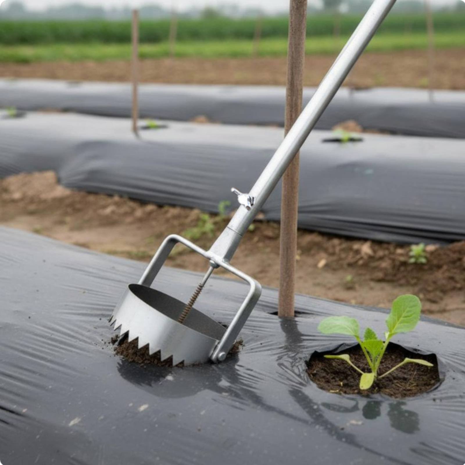Mulch Film Hole Puncher Stainl – Greenhouse Plastic Film recenzja i cena