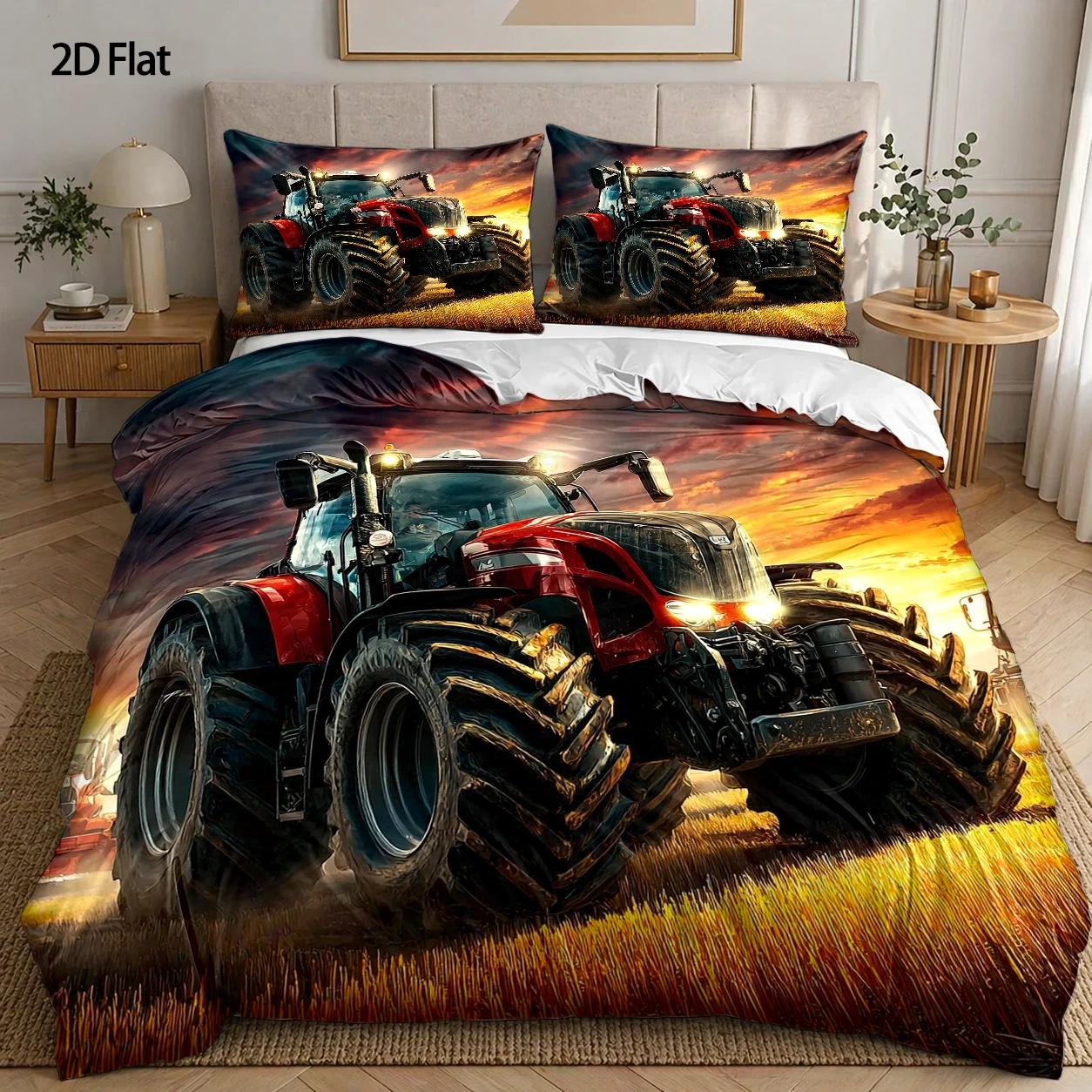3-Piece Quilt Cover Set, 1 Qui – Agriculture Farming Cartoon recenzja i cena