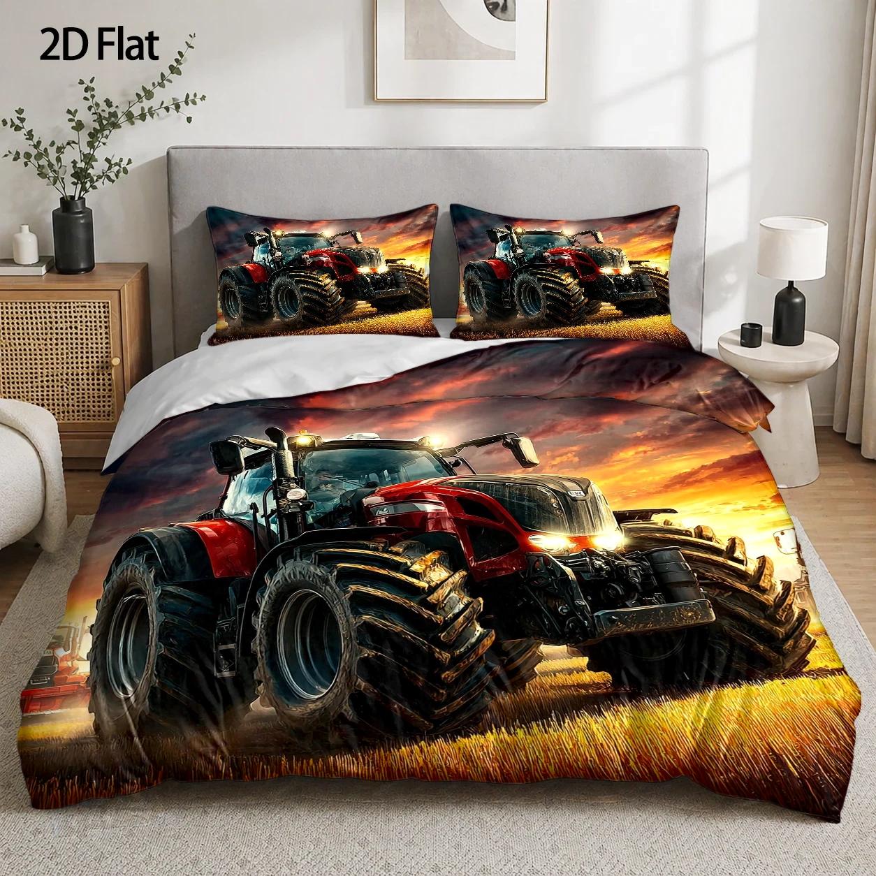 3-Piece Quilt Cover Set, 1 Qui – Agriculture Farming Cartoon recenzja i cena