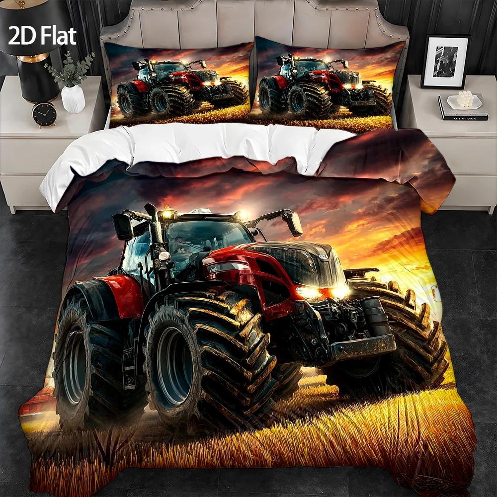 3-Piece Quilt Cover Set, 1 Qui – Agriculture Farming Cartoon recenzja i cena