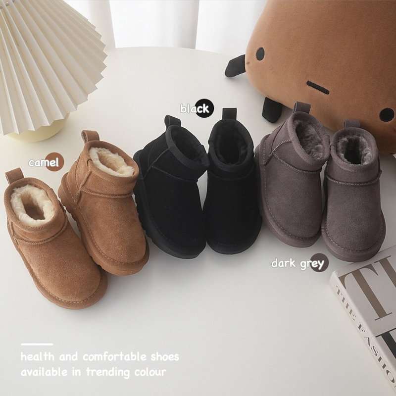 Children Winter Snow Boots Bab – Cow Mat Rubber recenzja i cena