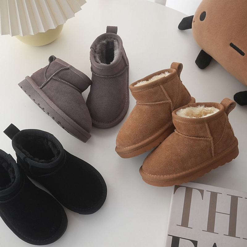 Children Winter Snow Boots Bab – Cow Mat Rubber recenzja i cena