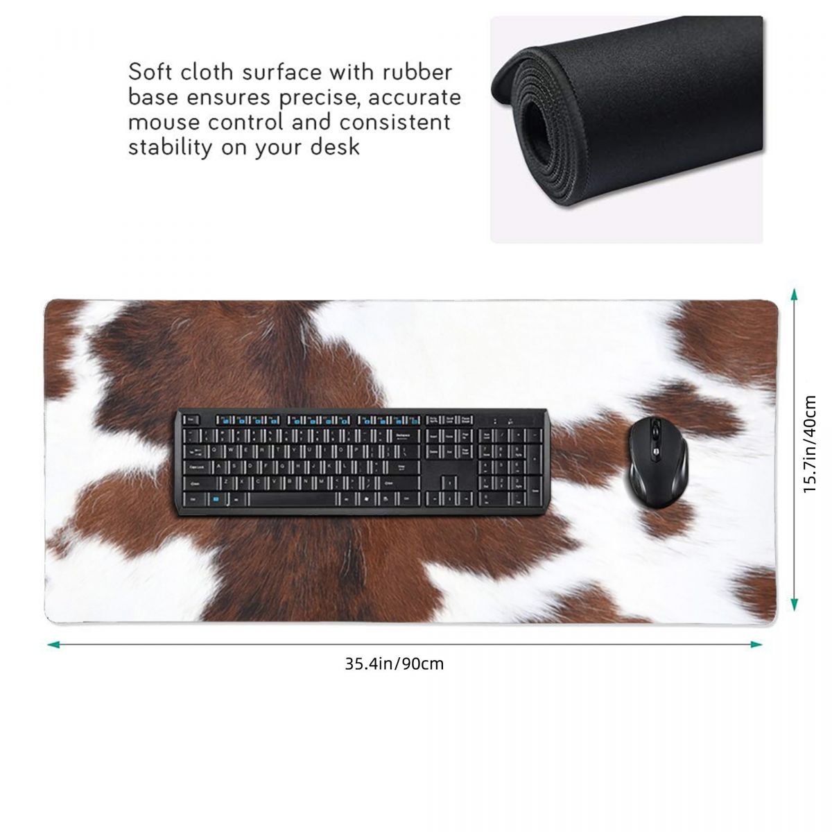 Large Mouse Pad Cow Skin Patte – Cow Mat Rubber recenzja i cena