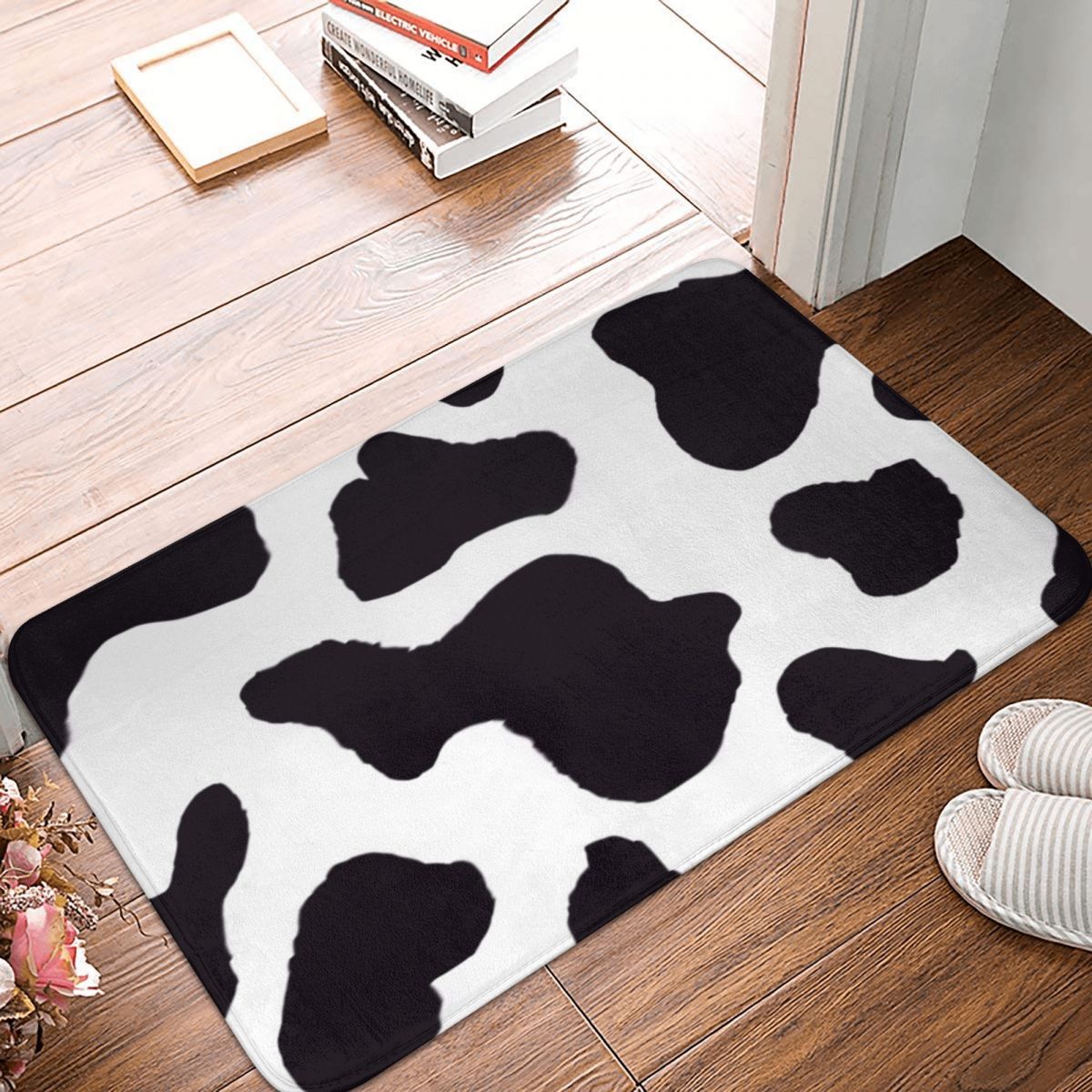 Cow Print Bath Mat Black Anima – Cow Mat Rubber recenzja i cena