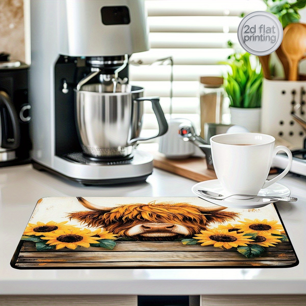 1pc Decorative Dish Drying Mat – Cow Mat Rubber recenzja i cena