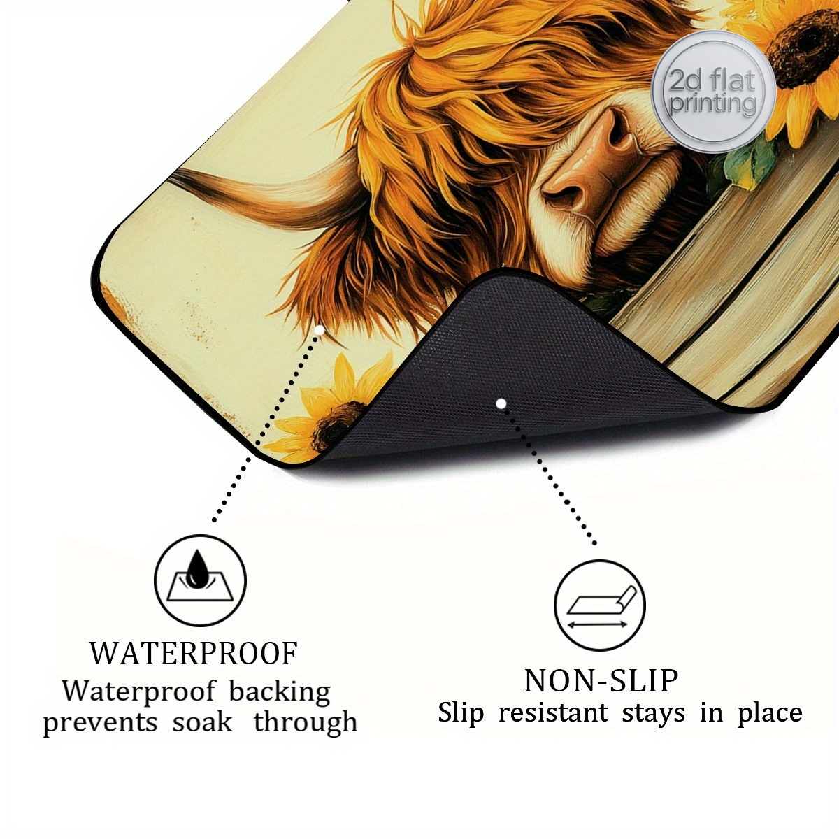 1pc Decorative Dish Drying Mat – Cow Mat Rubber recenzja i cena
