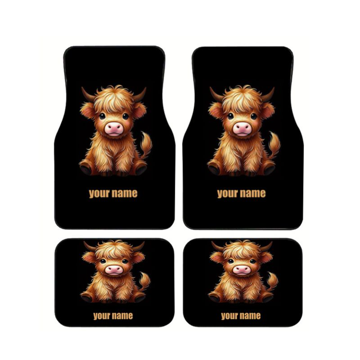 Universal 4 Pcs Car Floor Mats – Cow Mat Rubber recenzja i cena