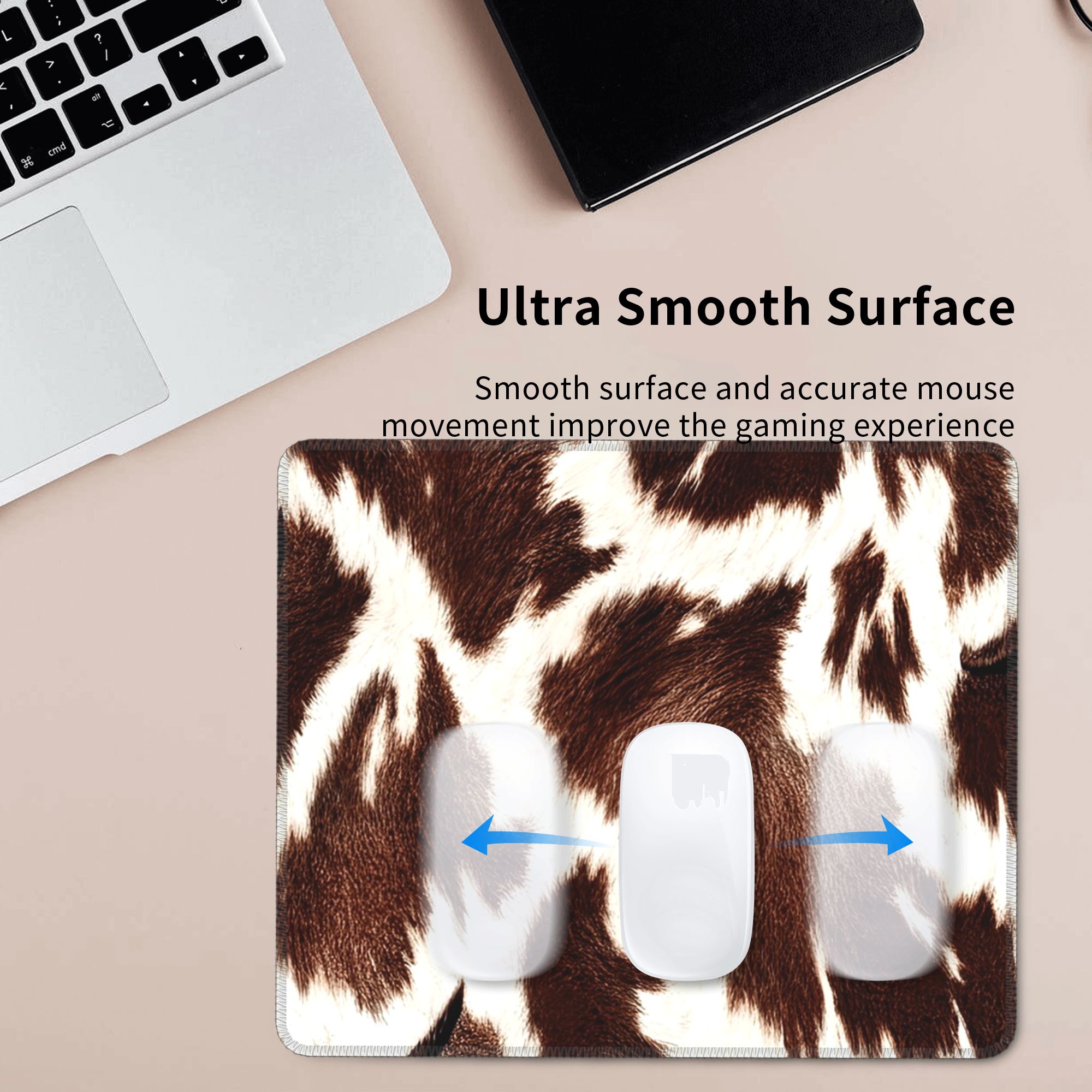 Cow Skin Pattern Mouse Pad Com – Cow Mat Rubber recenzja i cena