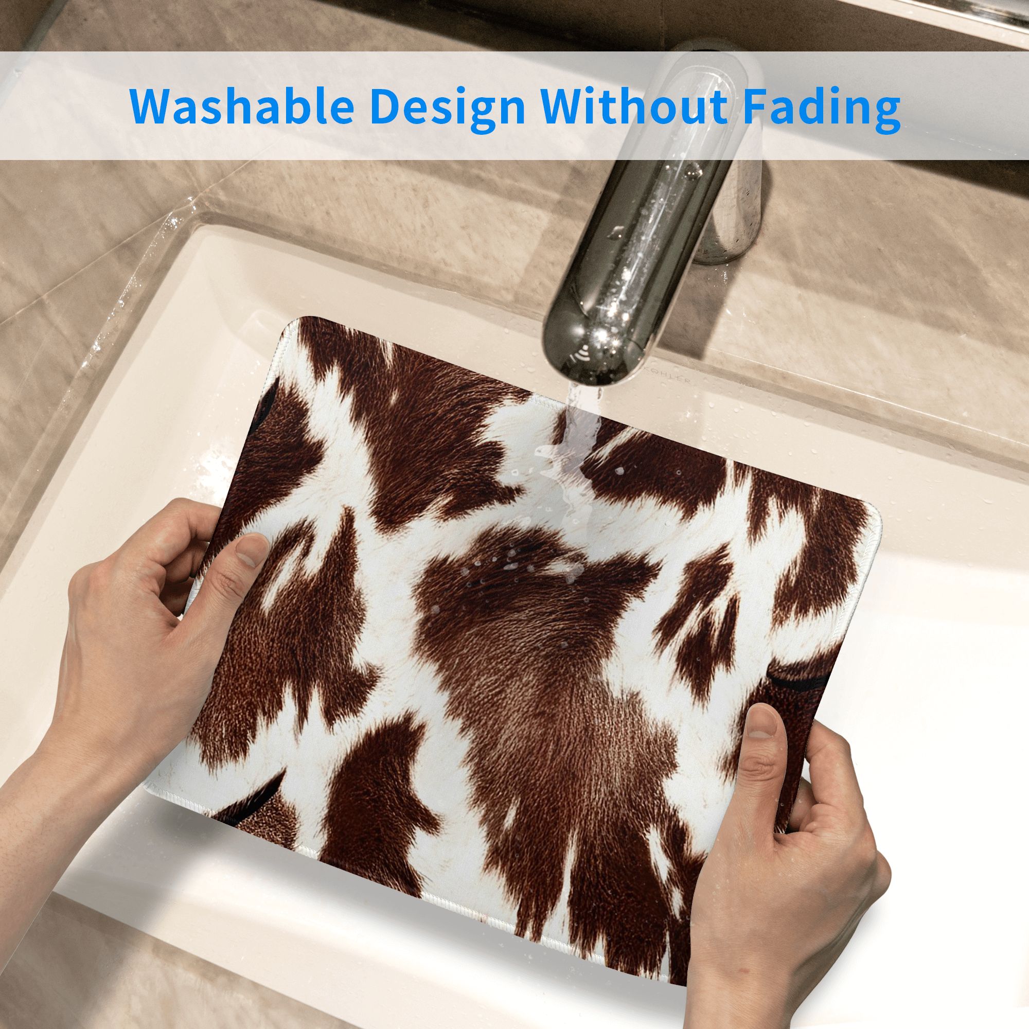 Cow Skin Pattern Mouse Pad Com – Cow Mat Rubber recenzja i cena