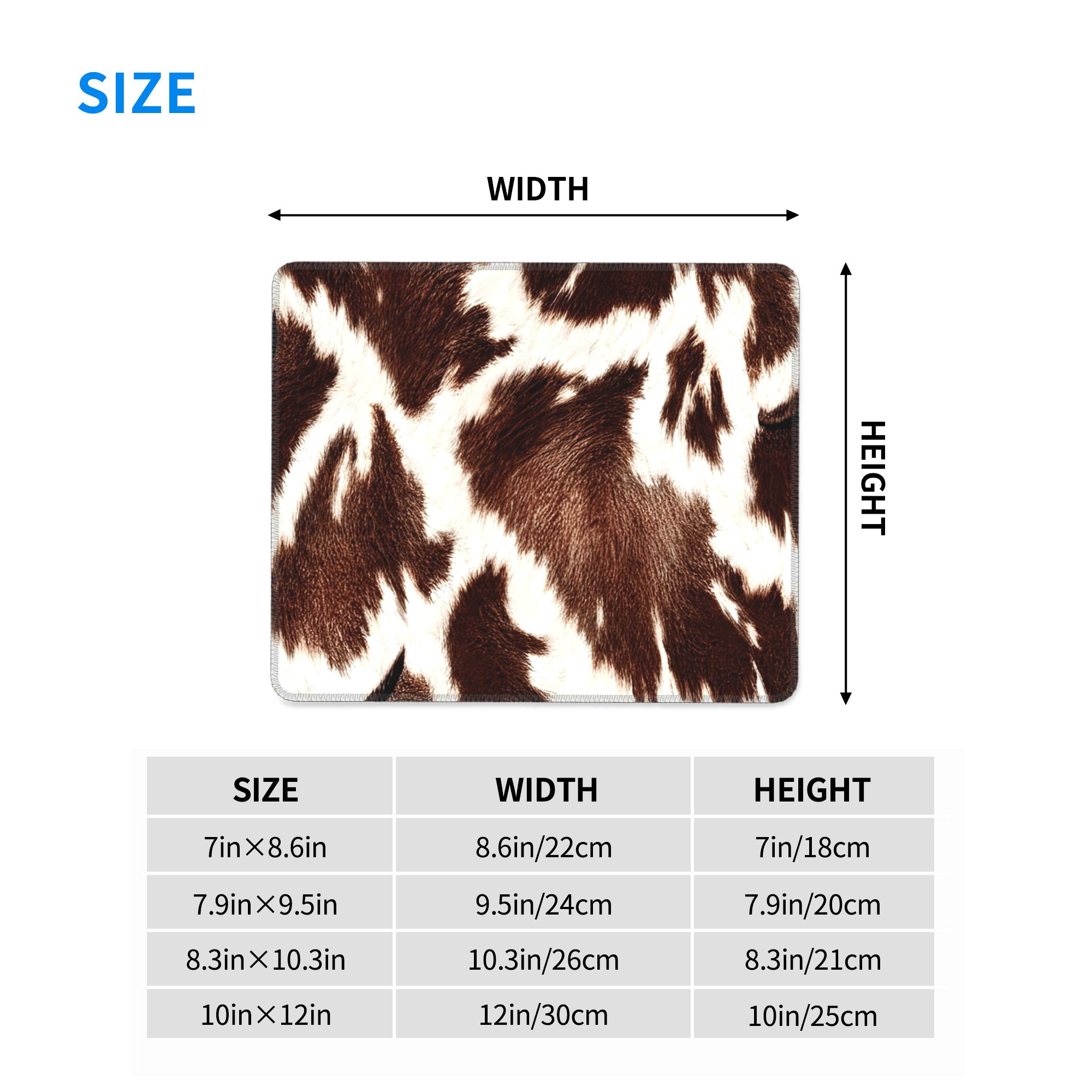 Cow Skin Pattern Mouse Pad Com – Cow Mat Rubber recenzja i cena