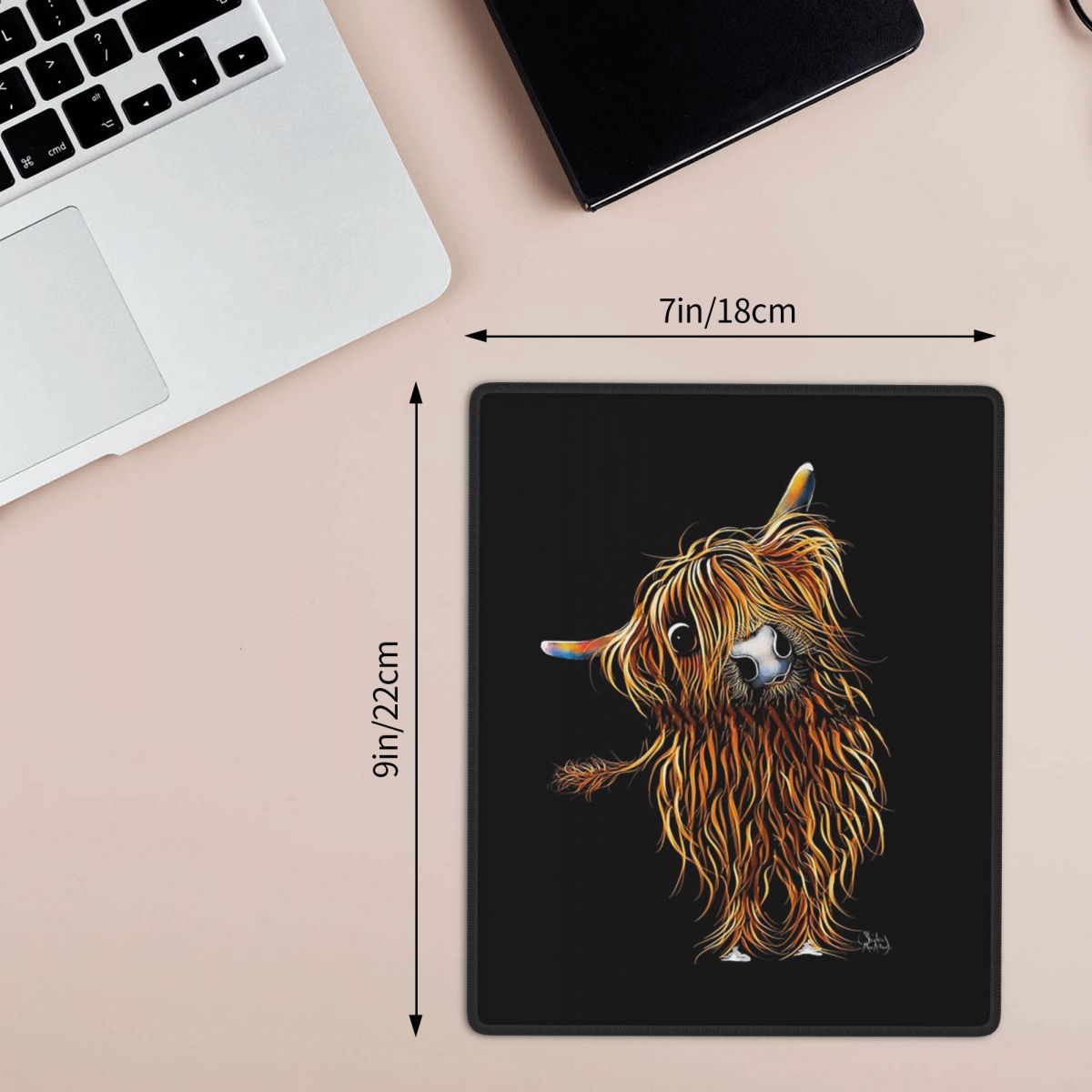 Highland Cow Print 7x9 in 22x1 – Cow Mat Rubber recenzja i cena