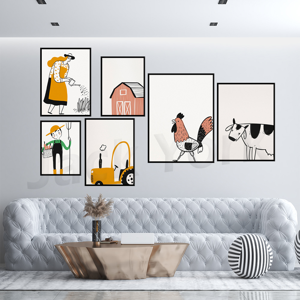 Agriculture Gallery Wall - 4-H – Agriculture Farming Cartoon recenzja i cena