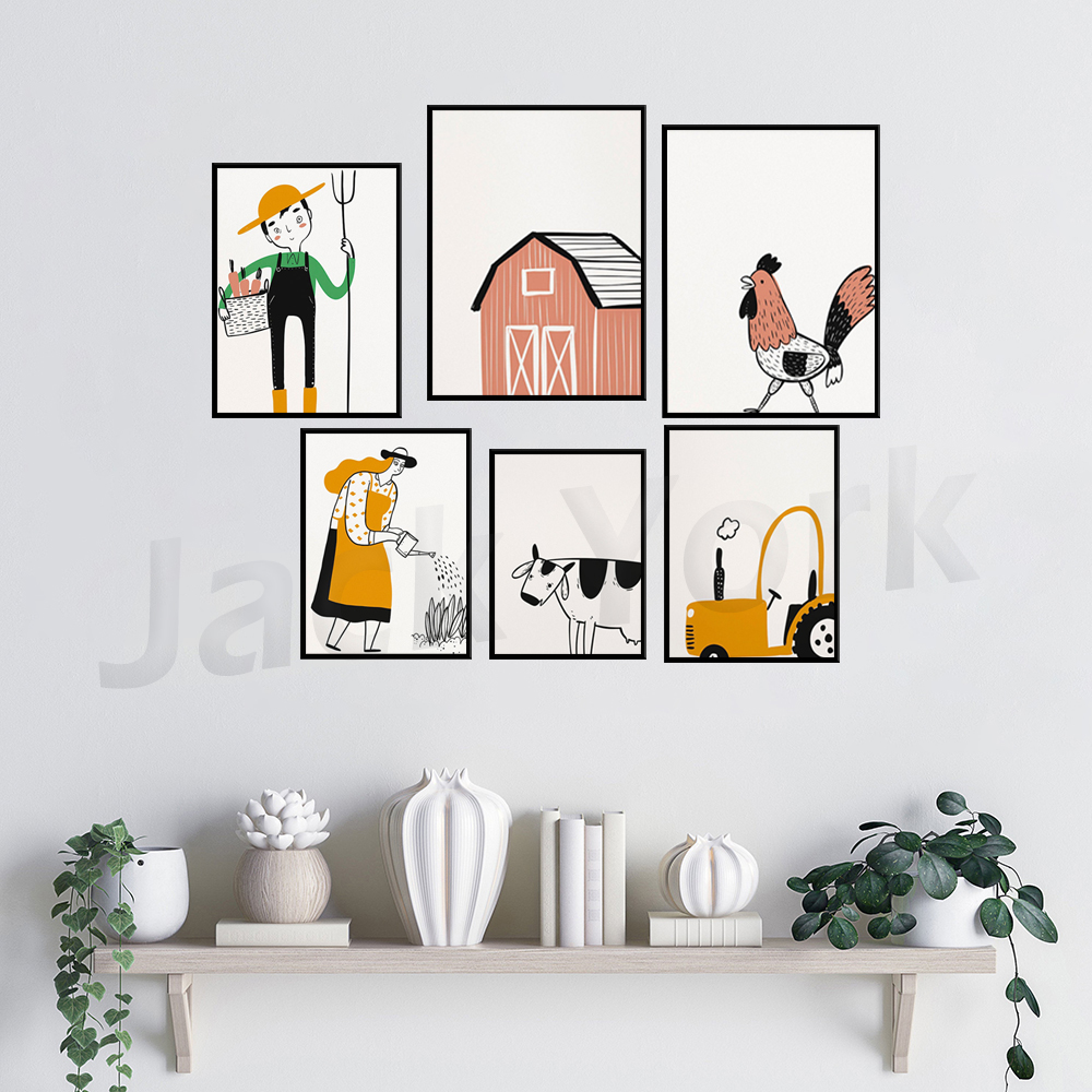 Agriculture Gallery Wall - 4-H – Agriculture Farming Cartoon recenzja i cena