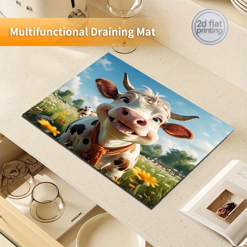 2D Flat Printing 1pc Cow Print – Cow Mat Rubber recenzja i cena