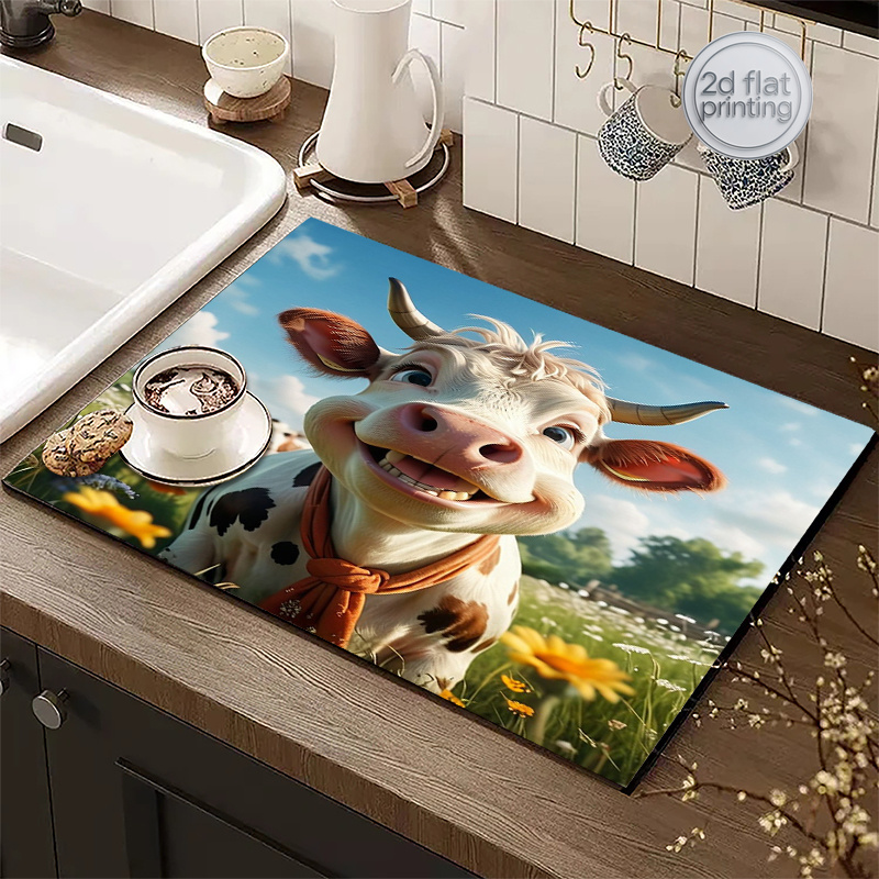 2D Flat Printing 1pc Cow Print – Cow Mat Rubber recenzja i cena